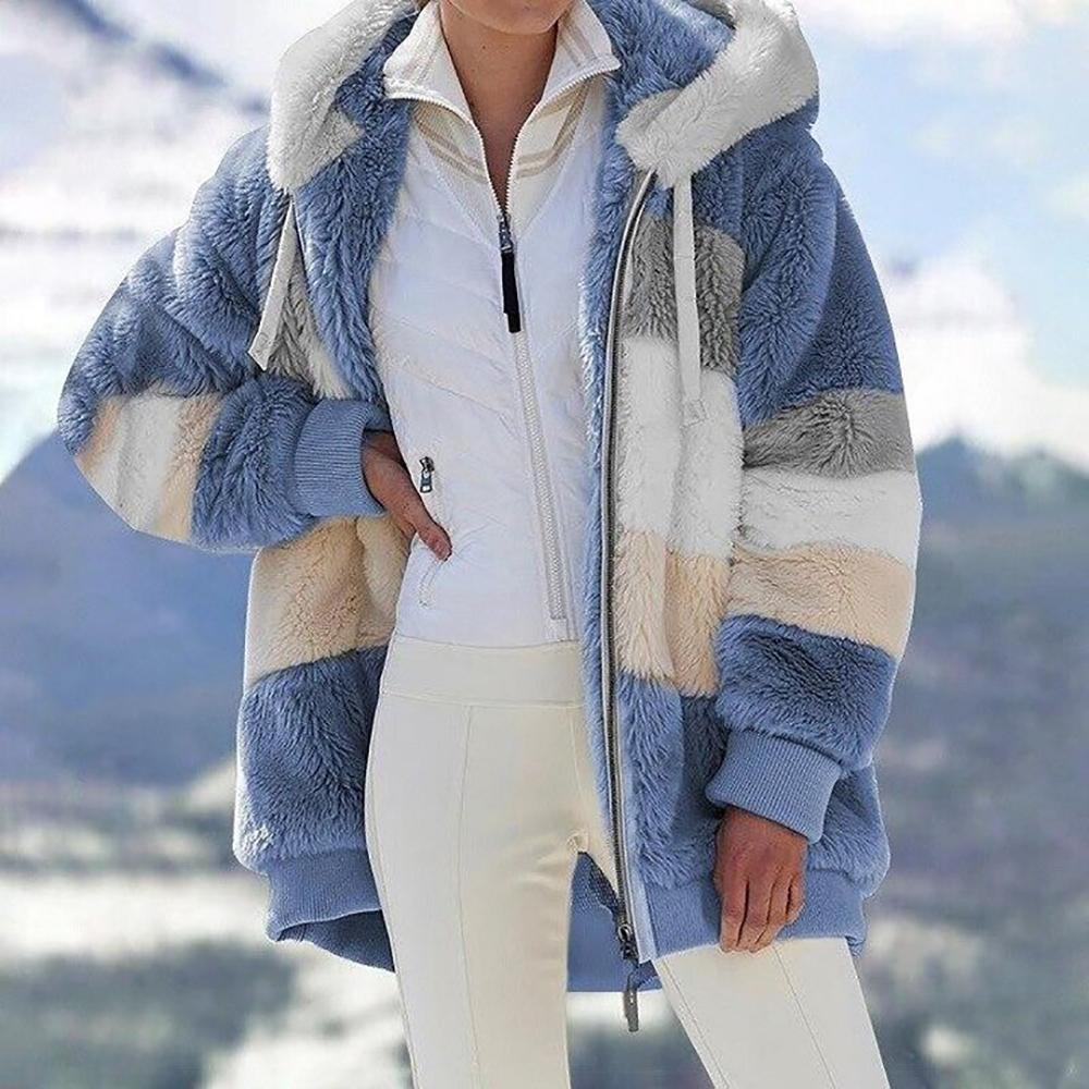 🔥Winter Pre-Sale & Buy Two Free Shipping-🐑Contrasting Lamb Wool Padded Coat