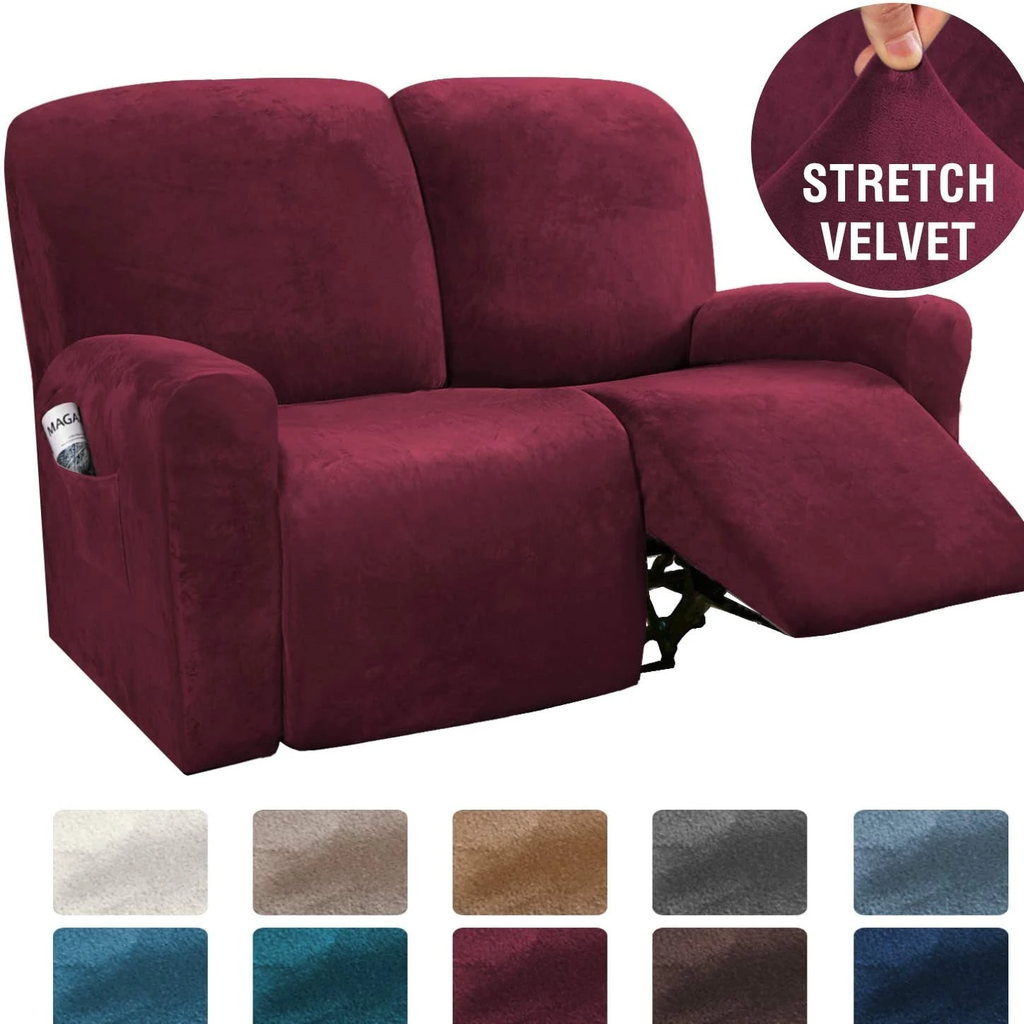 Dark Color Soft Recliner Sofa Cover