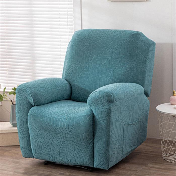 Jacquard Large Leaf Split Furniture Covers(Recliner,Couch,Chair)