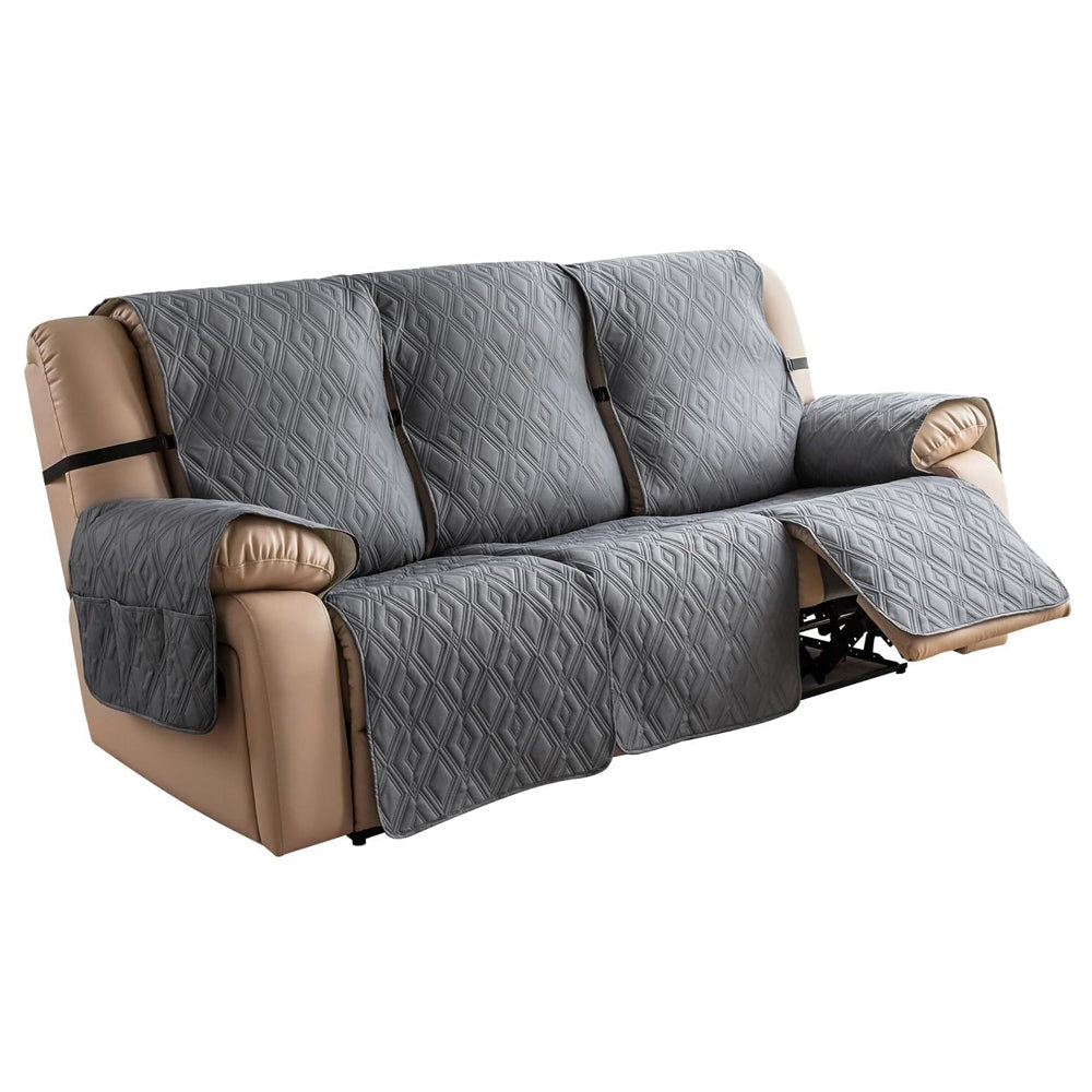 100% Waterproof Recliner Slipcover Rhombus For 3 Seats