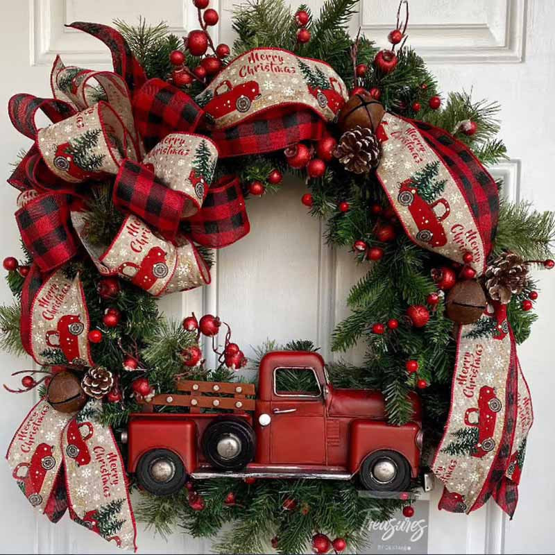 Createzlife Year-Round Holiday Wreaths for Indoor and Outdoor Holiday Home Decor