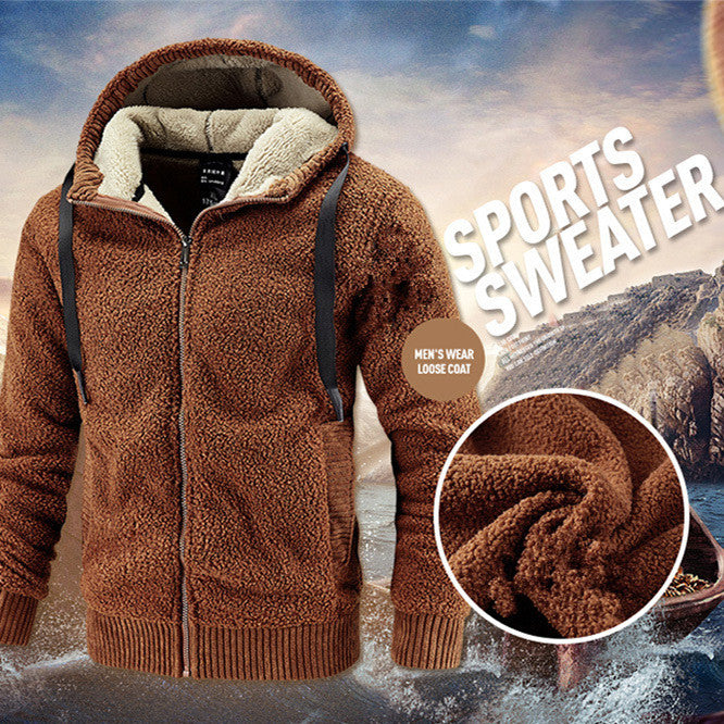 ❄️Buy 2 FREE SHIPPING-🐑 Men Thicken Hooded Jacket