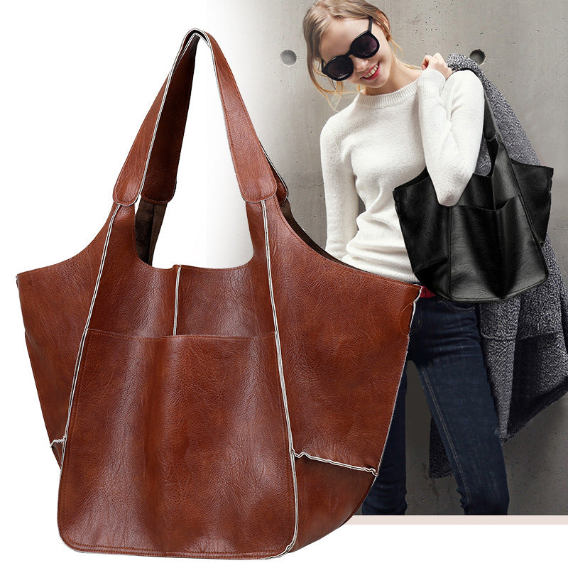 👜11 Colors 🛒Buy 2 Free Shipping - Women Oversize Pu Leather Handbags