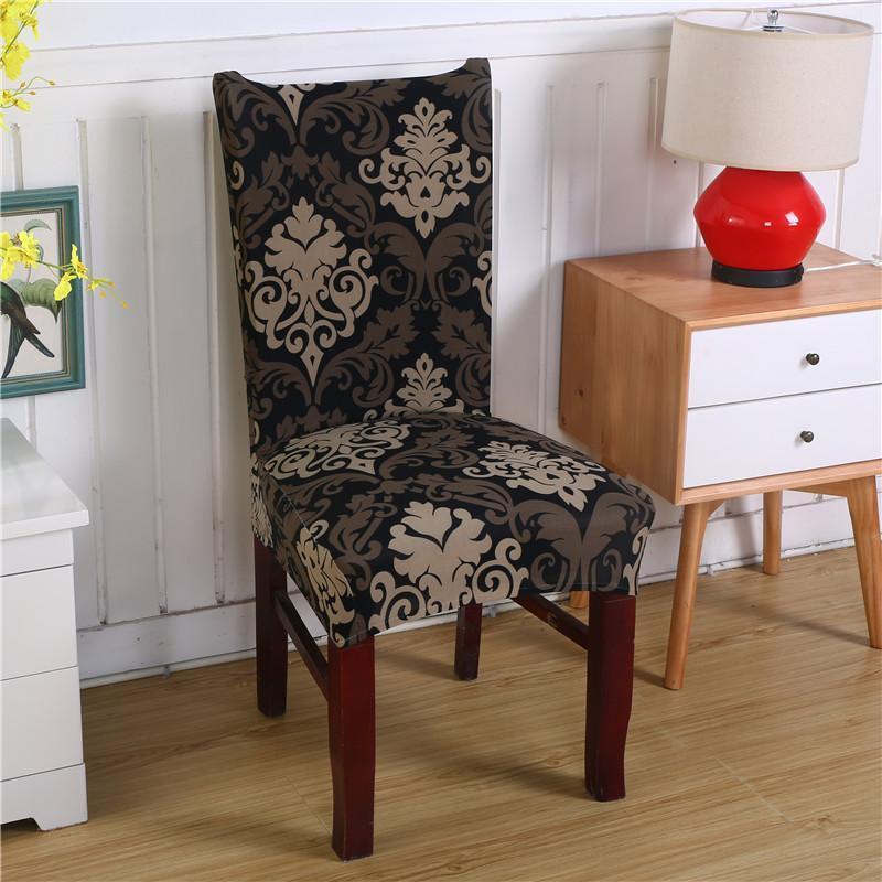 Stretchable Floral Pattern Dining Chair Slipcover