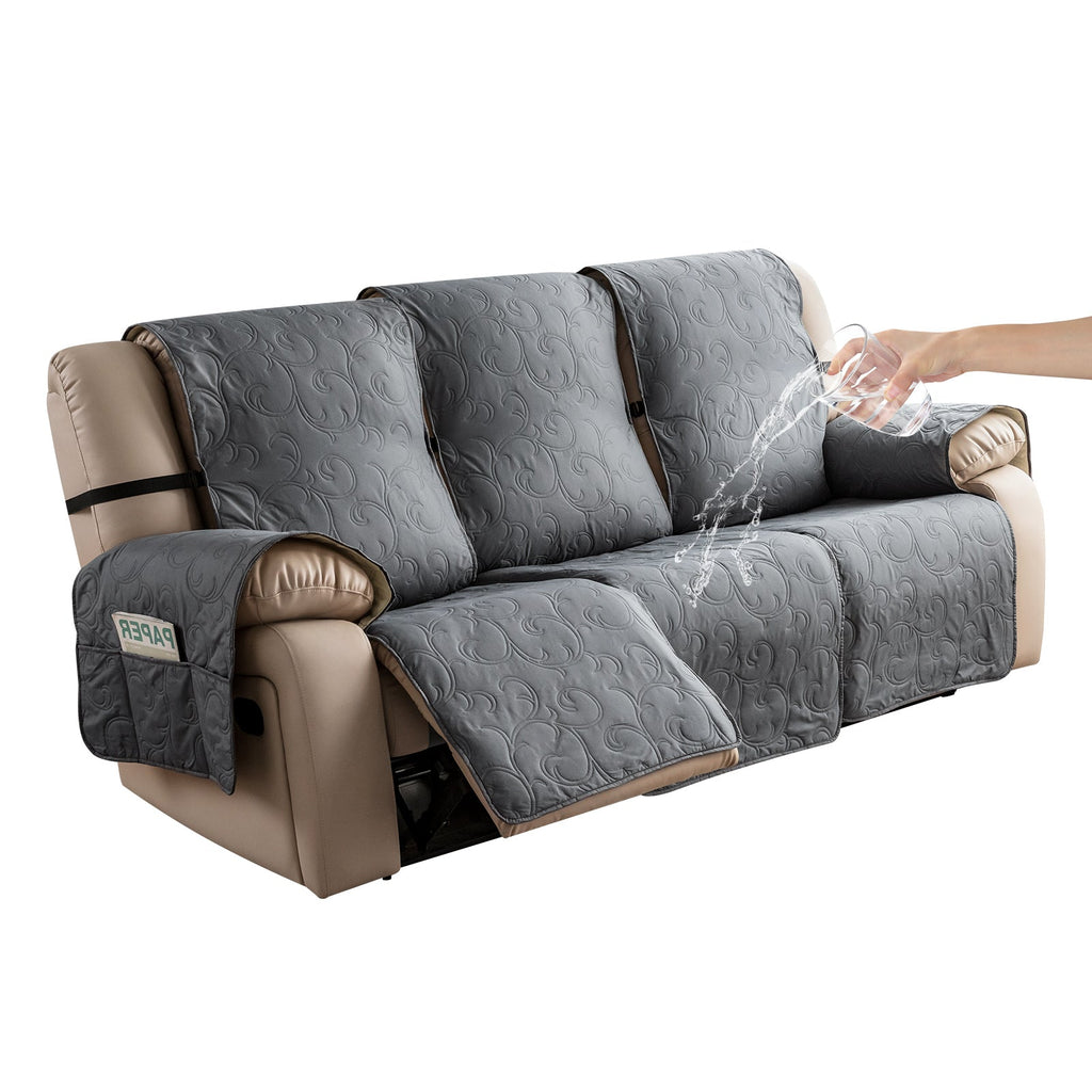 Waterproof Soft Recliner Slipcover Flower Pattern For 1/2/3 Seats