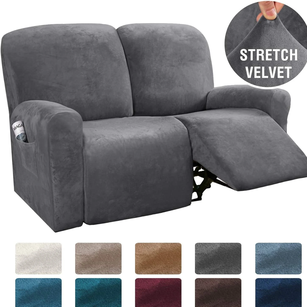 Dark Color Soft Recliner Sofa Cover