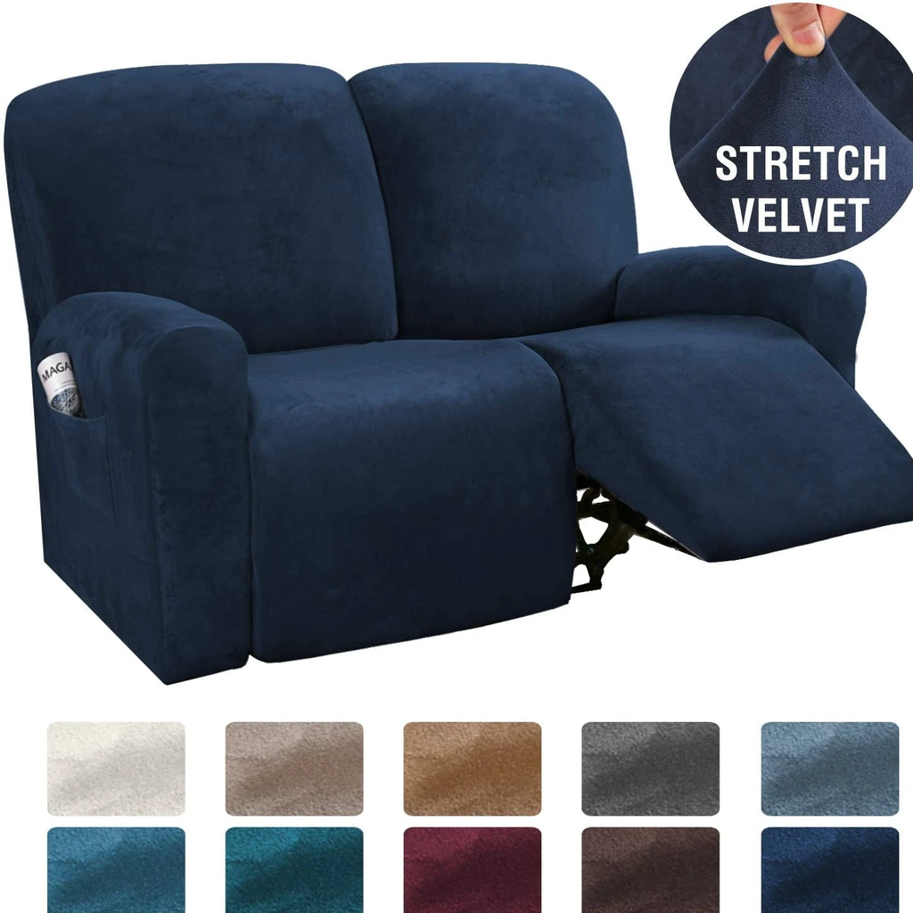 Dark Color Soft Recliner Sofa Cover