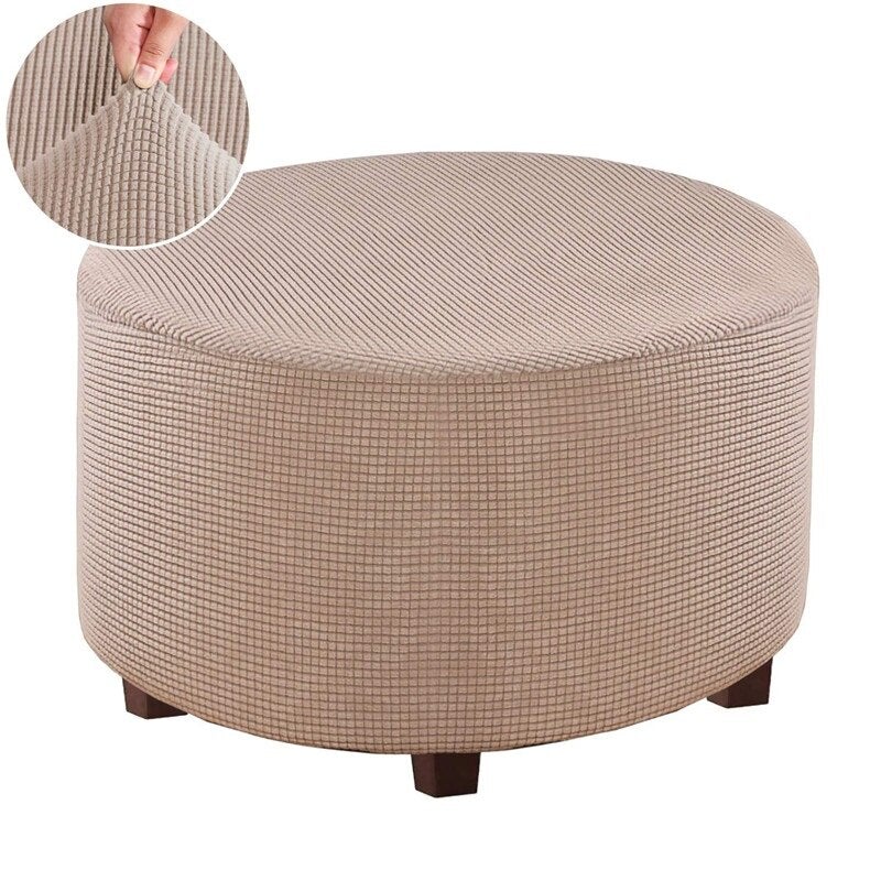 Round Ottoman Cover