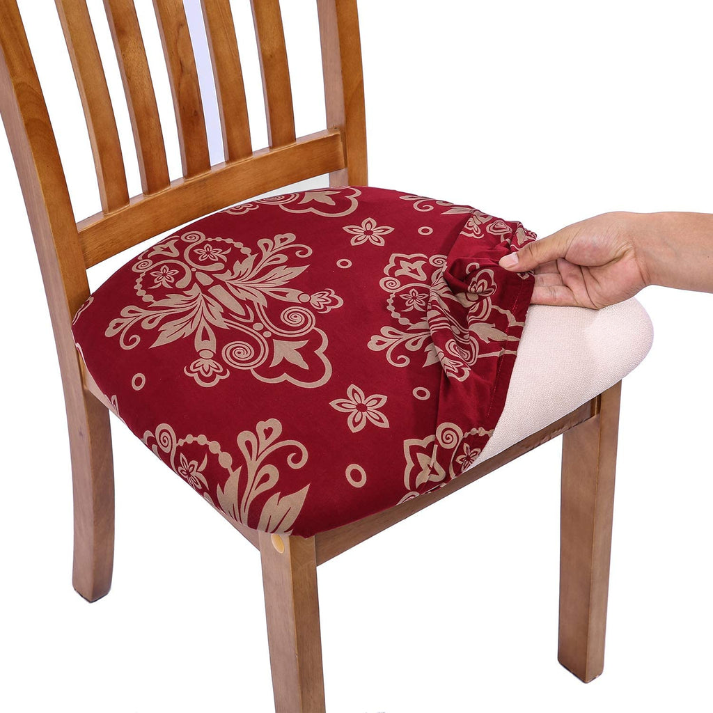 Pattern Stretchable Dining Chair Seat Cover