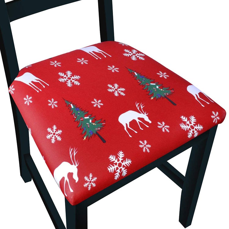 Pattern Stretchable Dining Chair Seat Cover