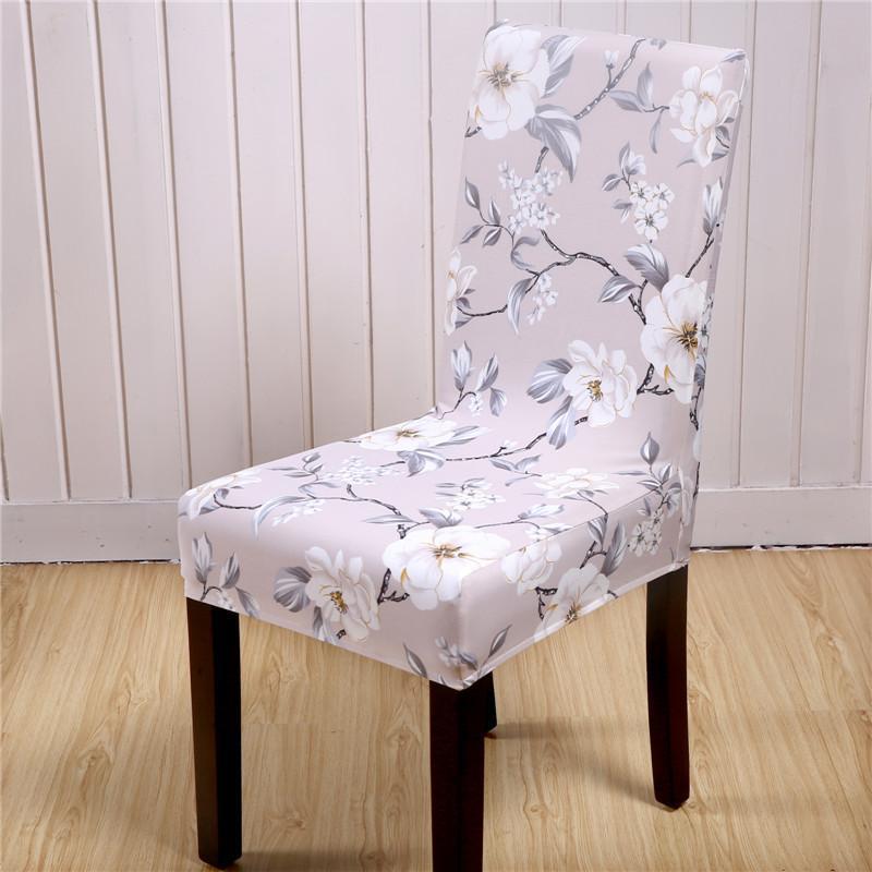 Stretchable Floral Pattern Dining Chair Slipcover
