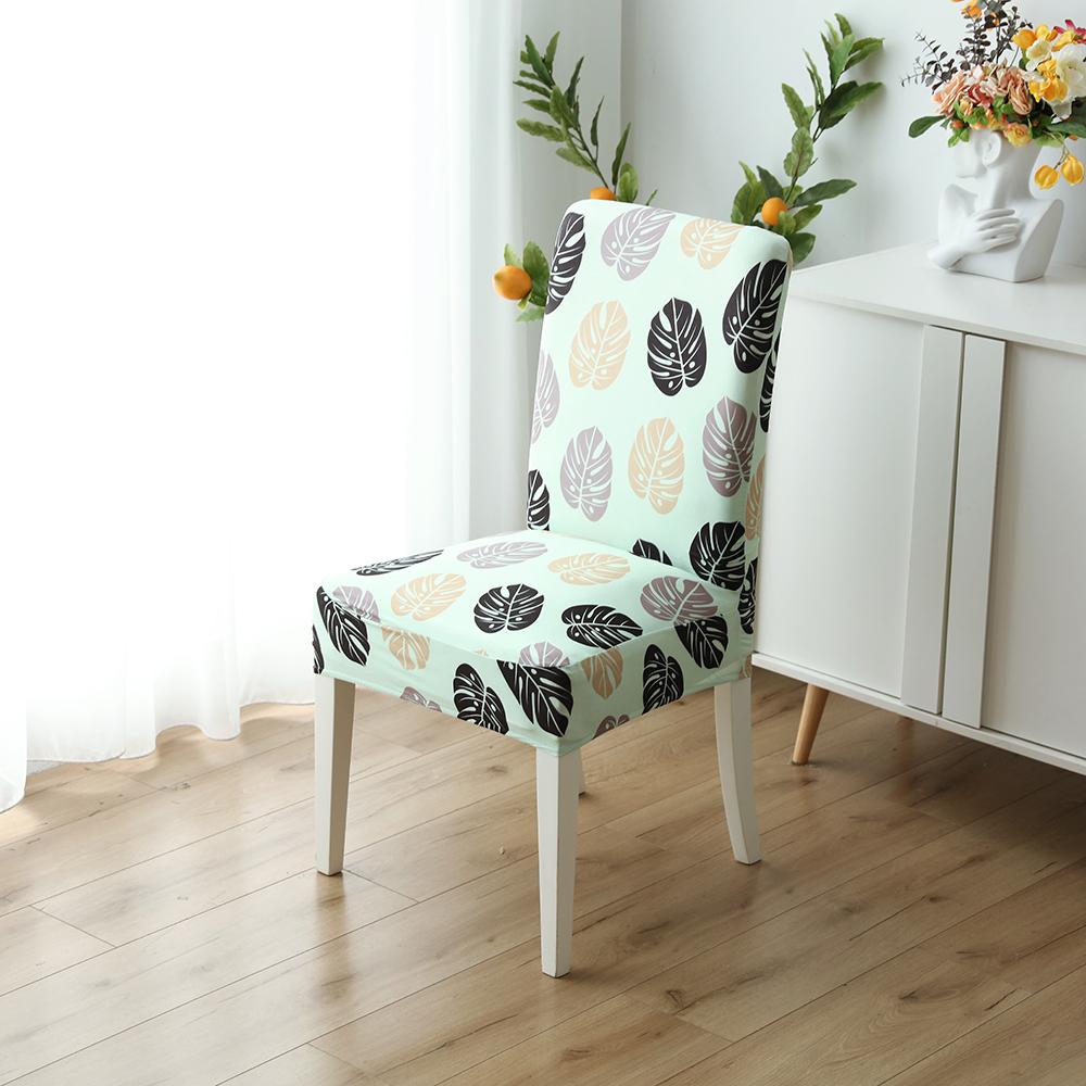 Leaf pattern Stretchy Removable Chair Covers